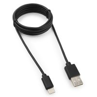 Кабель USB-TypeC 1.8м Гарнизон черный (200)