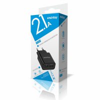 Адаптер 220В USBx2 SmartBuy 2010 Flash max 2.1А черный