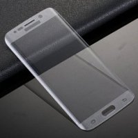 Защитное стекло перламутровое Full cover для Samsung Galaxy S6 Edge (прозрачное) SM-G925