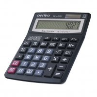 Калькулятор настольный  Perfeo A4027 12разр 2-е пит черный