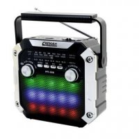 Радио Сигнал РП-228 (220В,18650 FM/AM/USB/SD), 2 слота под аккумуляторы, светомузыка, фонарь (20)