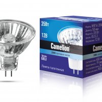 Лампа галогенная MR16 12В 35Вт +стекло Camelion (10/200)