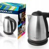 Чайник электрический сталь Ergolux ELX-KS01-C72 1.8л 2300Вт черный (12)