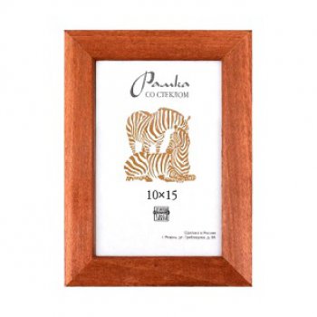 Фоторамка Сосна 10*15 2501 светлый орех широкий багет (100)