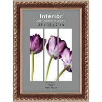 Рамка пластик 15x21 Interior Office 15мм 982 темный орех (1/25)