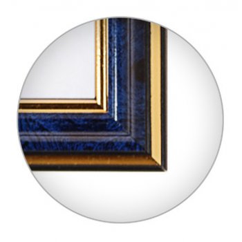 Рамка пластик 25x35 Зебра 1,7мм 3877 синяя бирюза (25)