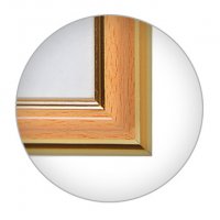 Рамка пластик 25x35 Зебра 1,7мм 3922 желт/зол (25)