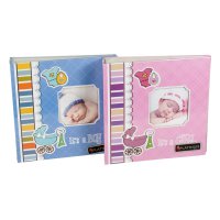 Фотоальбом 200 фото 10*15 PLATINUM Детский альбом-7 с полем для записи с рамкой в ассортименте (1/12)