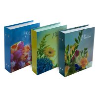 Фотоальбом 200 фото 10*15 PLATINUM Цветочная коллекция-4 в ассортименте (1/12)