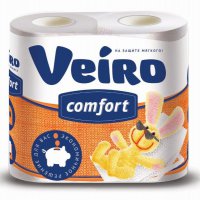 Бумага туалетная Veiro 2слоя Comfort 4шт (12/576)