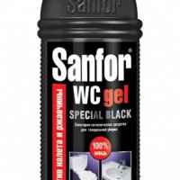 Чистящее средство Sanfor WC gel 750гр Special BLACK (15)