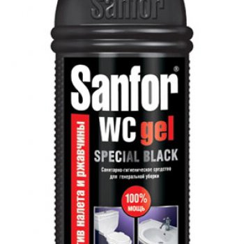 Чистящее средство Sanfor WC gel 750гр Special BLACK (15)