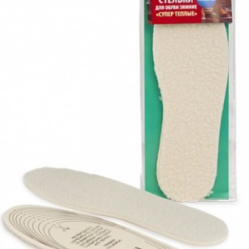 Стельки для обуви Зимние Супер теплые (искусственная шерсть, латекс) 1пара Paterra (36)