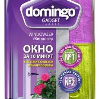 Domingo Салфетка микрофибра для  окна Виндозер 2шт (30)
