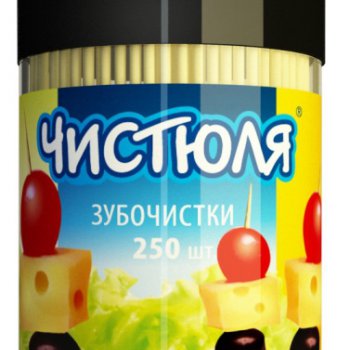 Зубочистки 250шт банка Чистюля (50)