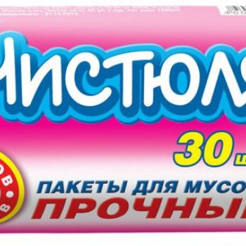 Пакеты для мусора  30л 30шт 6мкм рулон НХК Чистюля Прочные (50)*