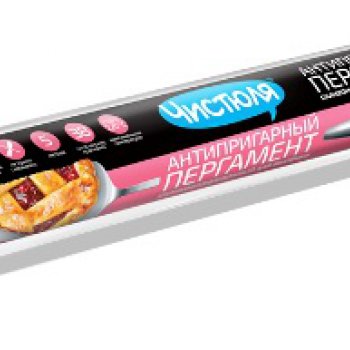 Пергамент для выпекания силиконизированный 0,38х5м Чистюля (24) =4601892008158=