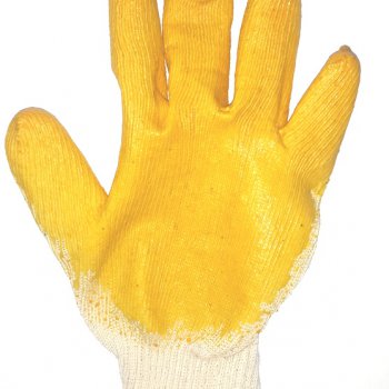 Перчатки х/б облив одинарный латекс 10 класс размер 7 (10/200)