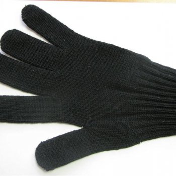 Перчатки х/б 5 нитей черные Экстра 7 класс размер 9 (10/200)