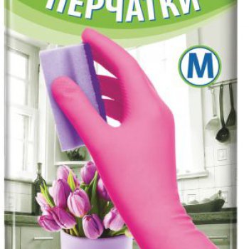 Перчатки резиновые Чистюля M (12/60)