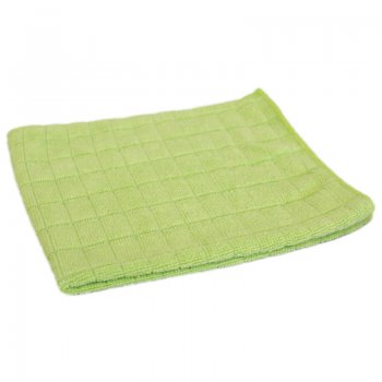 Салфетка микроф 30х30 M-03 250гр/м2 ваф зелен/оранж РыжийКот (40/200)