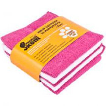 Салфетка микрофибра 30х30см 5шт MFS01/5 РыжийКот (40)