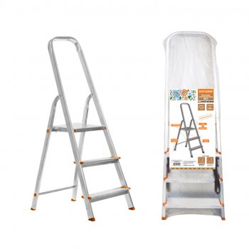 Стремянка TDM СК3 комбинированная (сталь-алюминий, 3-ступени, 0,57м) (1)