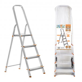 Стремянка TDM СК4 комбинированная (сталь-алюминий, 4-ступени, 0,78м) (1)