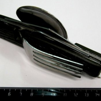 Складной набор YK-06/202-1 вилка, ложка коричн (12)