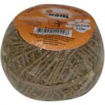 Шпагат льняной d1,5мм 50м РыжийКот (60)