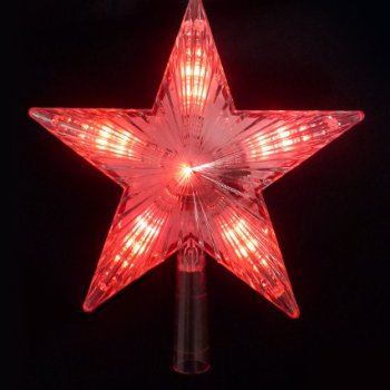 Гирлянда Космос Звезда 10LED красная 18см 2м (40)