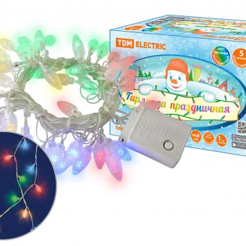 Гирлянда TDM 50LED MULTI Шишки 5м 8 режимов IP20 (36)
