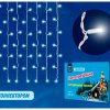Занавес Uniel ULD-C1515-160 160LED белый 1,5х1,5м соединяемый мерцание IP67