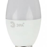 Лампа диодная свеча  9Вт Е14 6000К 720Лм Эра (10)