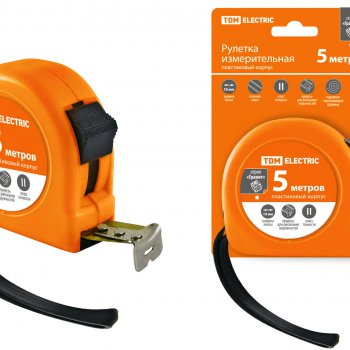 Рулетка  5м x 19мм Гранит TDM (12/72)