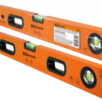 Уровень TDM (ватерпас) 1000мм (алюминиевый, усиленный, с магнитом, 3 глазка) (20)