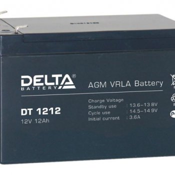 Аккумулятор Delta VRLA 12-12 (12V, 12Ah, 151x98x95мм) (4)