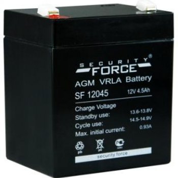 Аккумулятор Security VRLA12- 4.5 (12V, 4.5Ah, 90x70x107мм) (10)