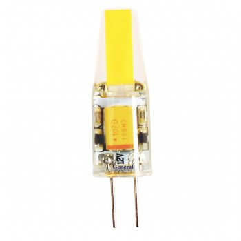 Лампа диодная G4 12В  3Вт 2700К 185Лм General COB силикон (5/100)