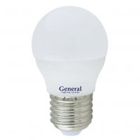 Лампа диодная шар G45 10Вт Е27 2700К 800Лм General (10/100)