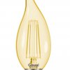 Лампа филамент свеча на ветру  7Вт Е14 4500К 470Лм General золотой (10/100)