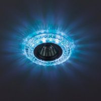 Светильник точечный MR16 Эра DK LD3 SL/WH+BL голубая подсветка d100/65мм (50)