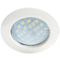 Светильник точечный MR16 GU5.3 белый Ecola DL100 24x75мм (10/100)