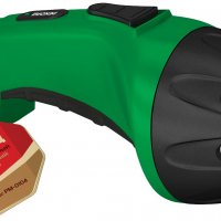 Фонарь ручной aккумуляторный Рекорд PM-0107 7LED зелёный (6/36)
