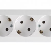 Розетка Этюд 3-ОП с заземлением белый (9)