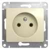 Механизм розетки Glossa 1-ая без заземления бежевый (20)