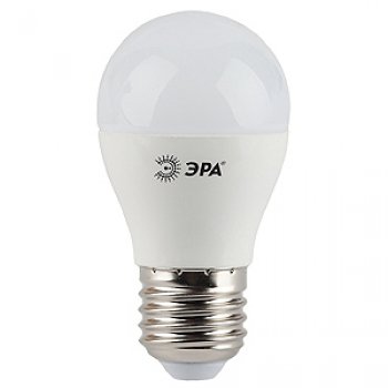Лампа диодная шар G45  7Вт Е27 6000К 6000К 560Лм Эра (10)