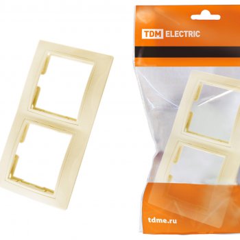 Рамка TDM Таймыр крем 2-ая (40)