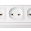 Розетка Пралеска 3-ая белый б/з (56)