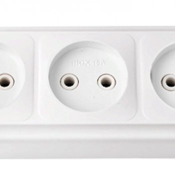 Розетка Пралеска 3-ая белый б/з (56)